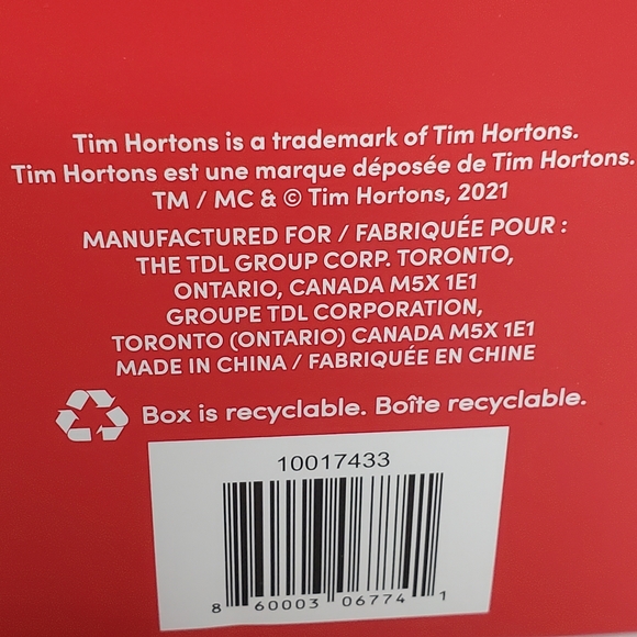 Tim Hortons Christmas Tree Ornament Coffee Hot Chocolate Whip Cream 2021 - Picture 2 of 3